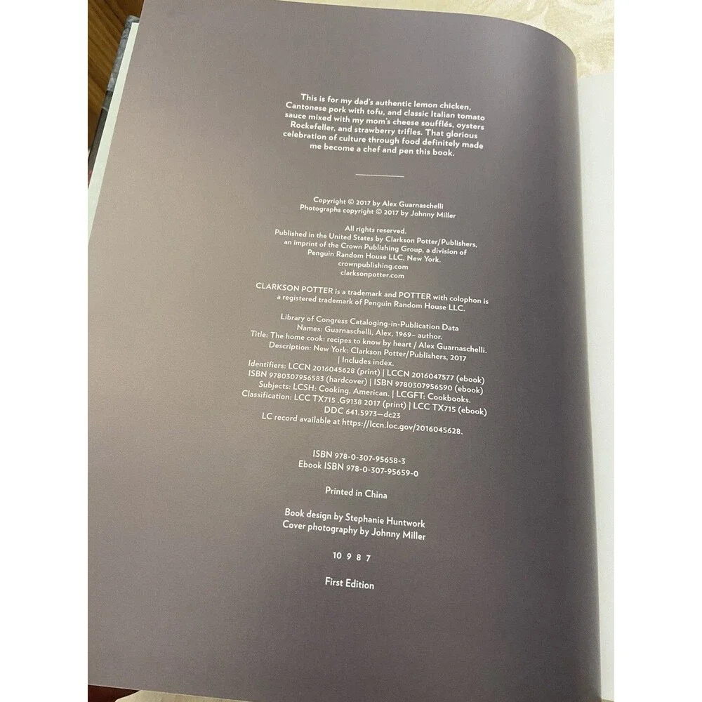 N/A product cookbook